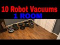 I put 10 robot vacuums in one room -iRobot roomba Neato deebot- how fast can they clean?