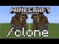 Minecraft PE How To Use The Clone Command How To Clone Blocks And Buildings