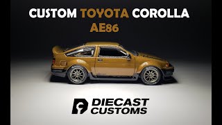 Custom Hot Wheels Toyota Corolla AE86 Stance