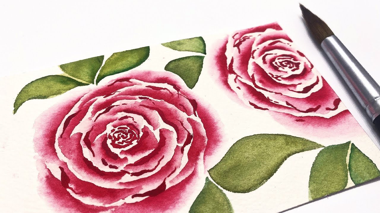 EASY detailed rose painting tutorials for beginners » How to paint
