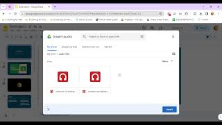 Insert an Audio File in Slides (Google Slides)