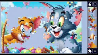 Tom and Jerry Hunt 🐱🥚 jigsaw puzzle 🧩✨ @calmcutcreation34  screenshot 4