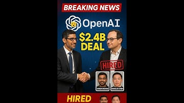Google Hires Windsurf A.I. Founders in $2.4B Deal | Beats OpenAI in AI Talent War | DeepMind Win