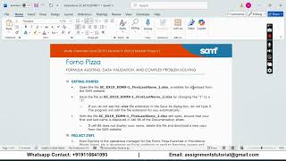 Shelly Cashman Excel 2019 | Module 9: End of Module Project 1 Forno Pizza