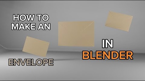 How to make an envelope in Blender - 3D Tutorials