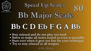 Bb Major Scale - Speed Up Scales - Scales Practice Track