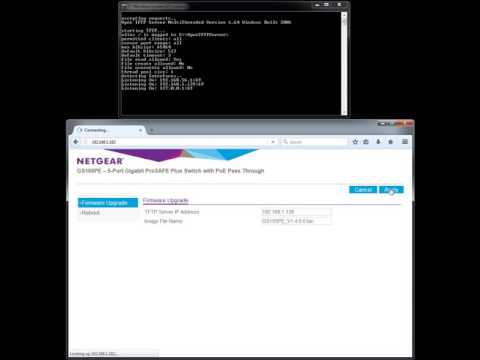Netgear GS105PE Prosafe Plus Switch Firmware Update Flashing
