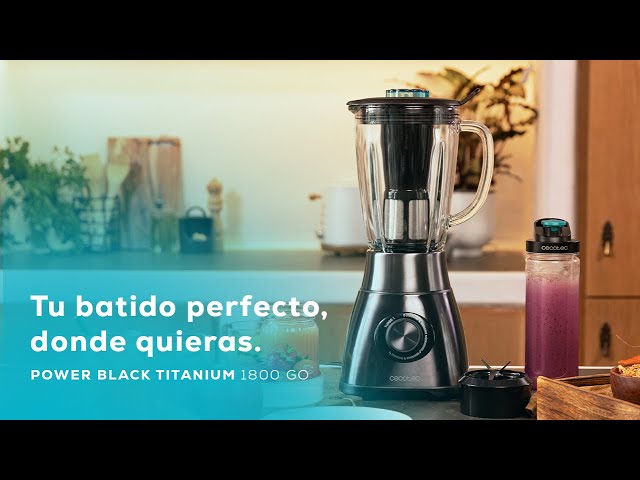 Cecotec Power Black Titanium 1800 Smart 1,8 L Batidora de vaso 1800 W Negro