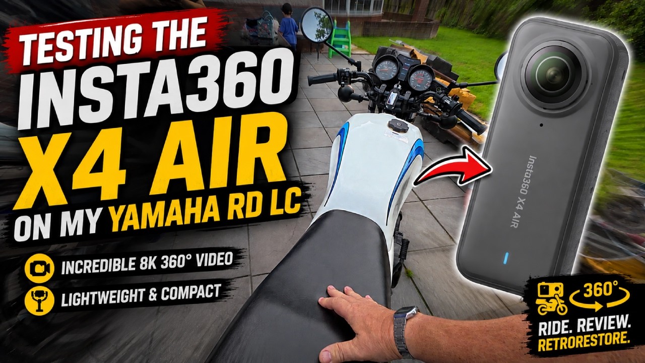 I Mounted The Insta360 X4 Air On My Yamaha RD250LC... The Results Surprised Me!