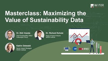 Masterclass: Maximizing the Value of Sustainability Data