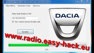 Dacia Enter Code Radio - Free Dacia Radio Codes Calculator screenshot 4