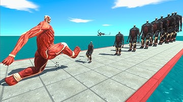 All Colossal Titan Forms vs 10 Levels of Infernal Demonic Colossal Titan – ARBS Size Comparison