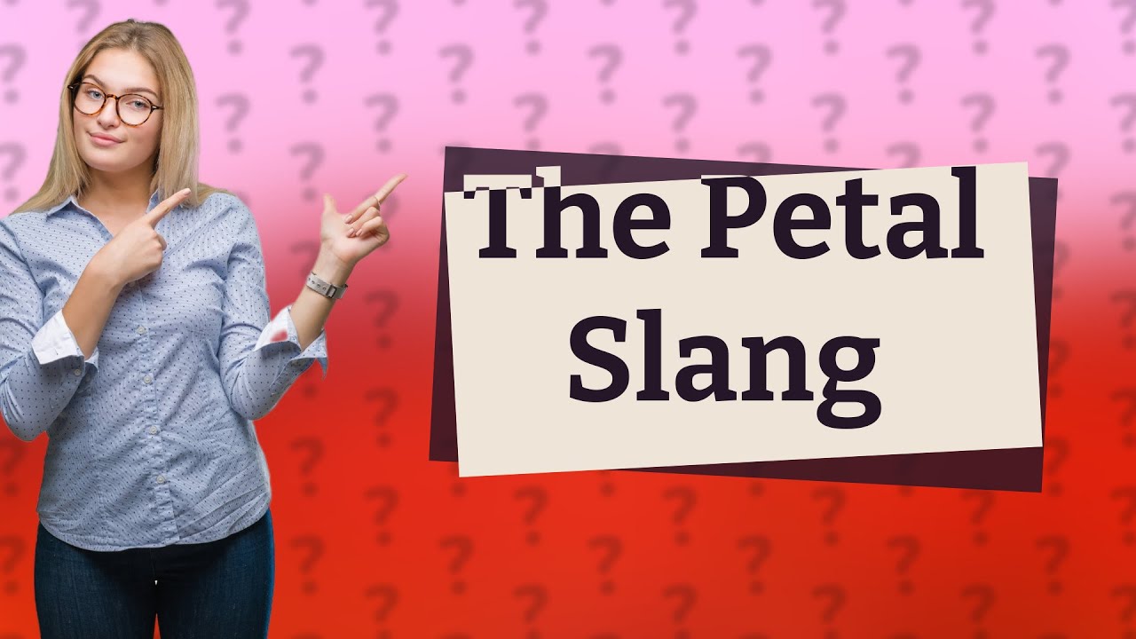 What does petal mean in British slang? YouTube