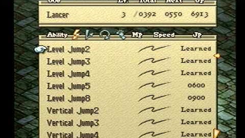 FFTactics Class Breakdown: Lancer