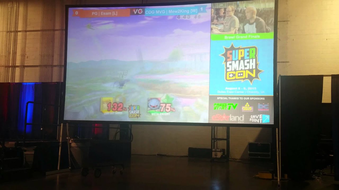 Super Smash Con Mew2King vs Esam Brawl Final (2/3)