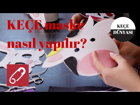 Keçe tavşan maskesi nasıl yapılır?