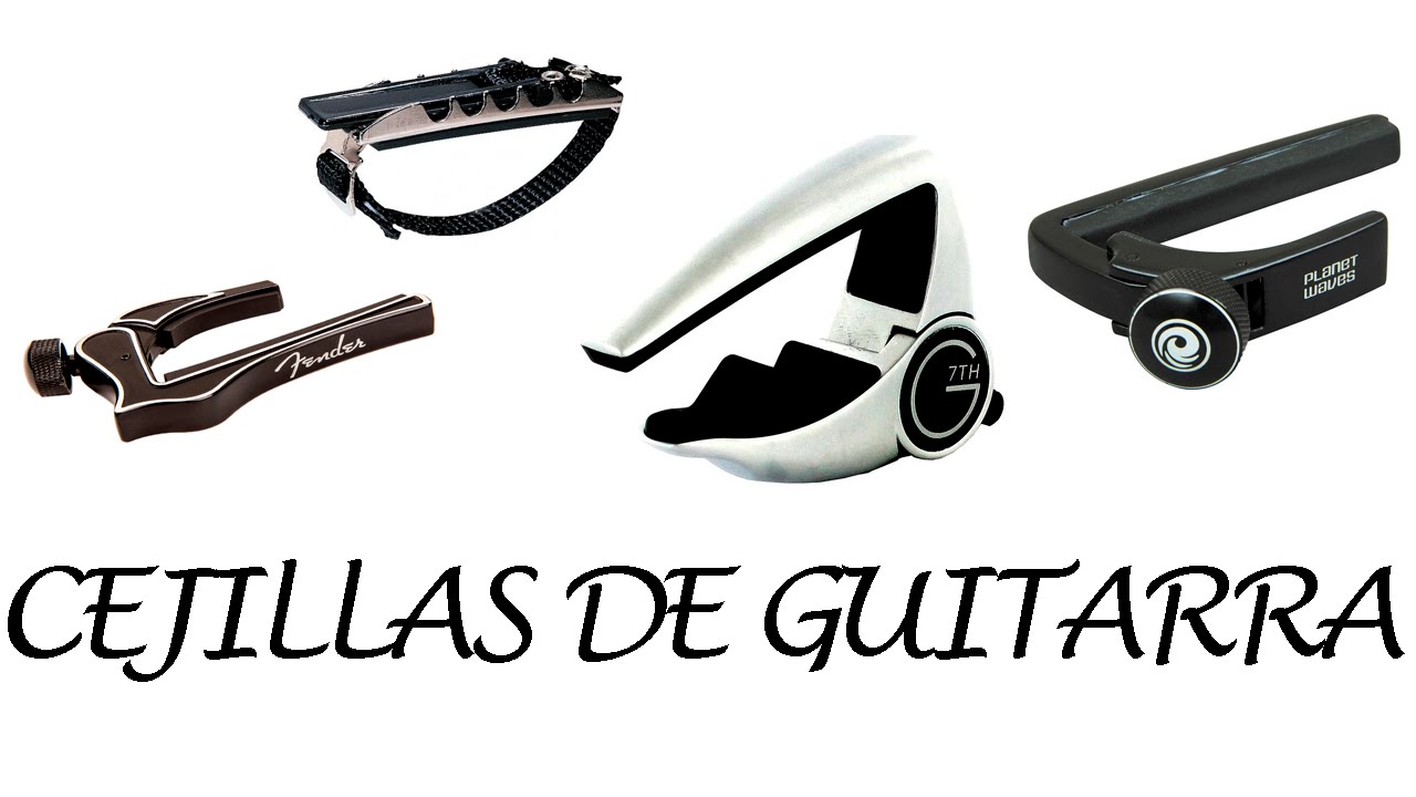 Cejilla / Capo para guitarra eléctrica (imitación madera curvado)