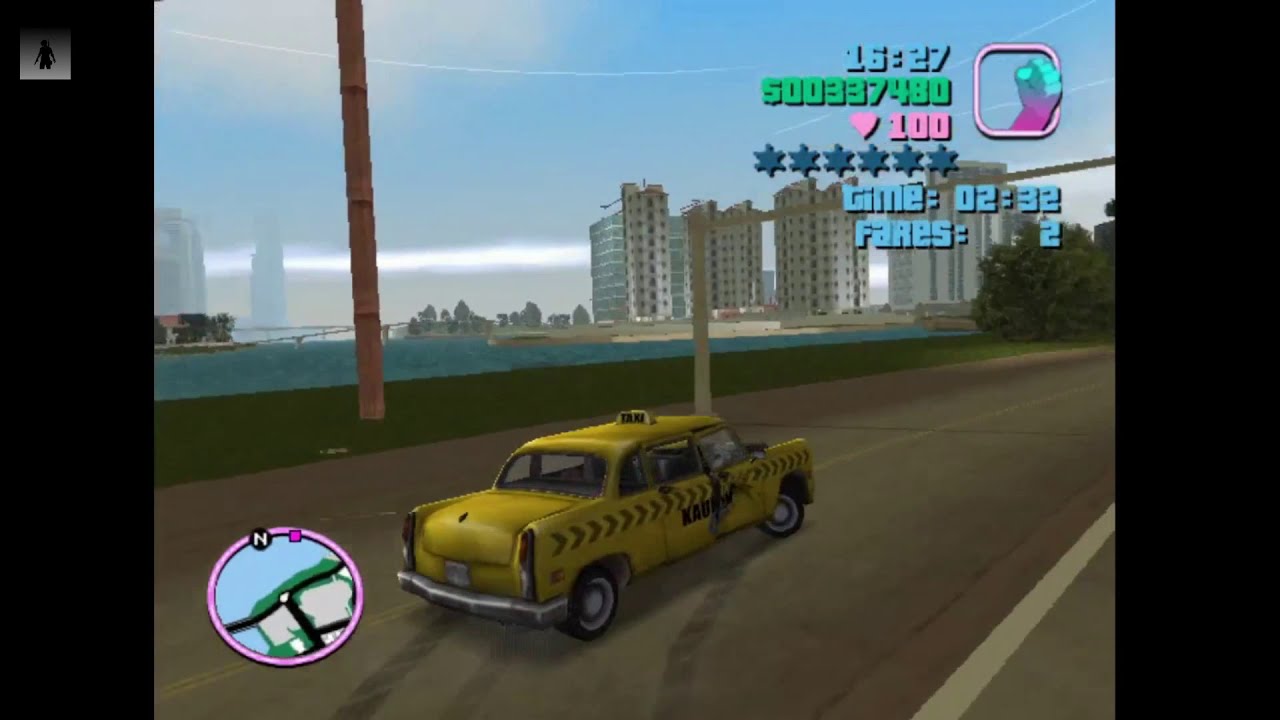 Gta Vice City Taxi Mission YouTube 
