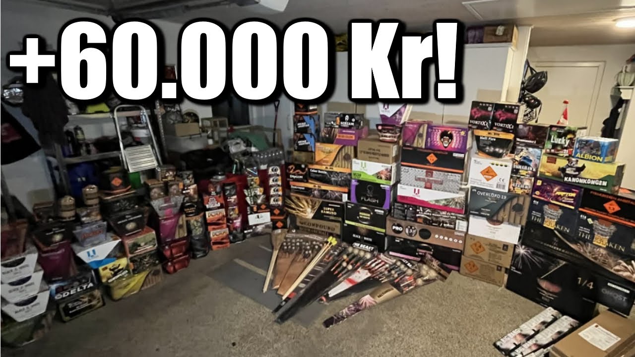 Fyrværkeri -  Subscriber Gør det Igen! Danmarks Største Private Krudtsamling | +60.000 Kr?! (25/26)