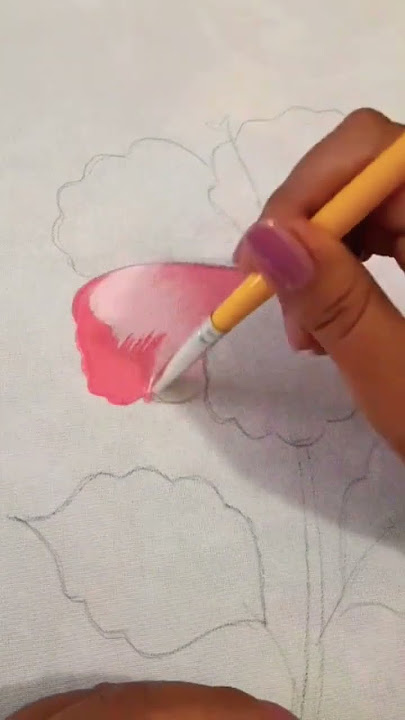 Como Pintar Flores Sobre Tela #pintar #pintarflores #pinturaartistica