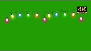 christmas lights green screen | fairy lights green screen