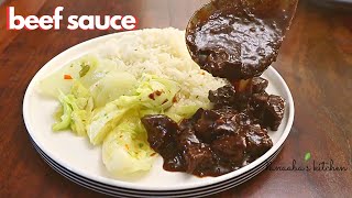 Tasty Beef Sauce Recipe - make this simple beef sauce recipe under 30mins.