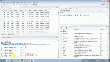 DESCRIPTIVE STATISTICS  R SOFTWARE