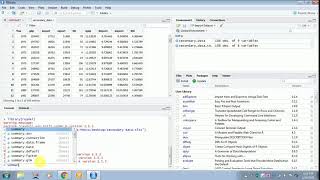 DESCRIPTIVE STATISTICS  R SOFTWARE screenshot 5