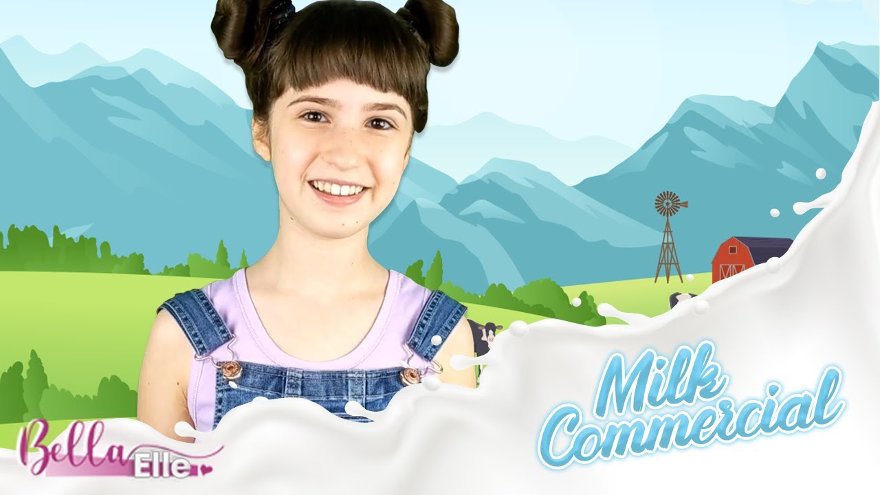 Bella Elle records a commercial for Milk