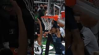 Ja tried to dunk on Giannis 😁