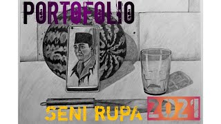 Contoh PORTOFOLIO Seni Rupa 2021 || Gambar Bentuk