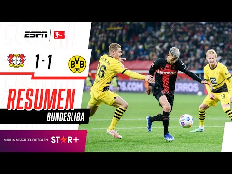 ¡LOS ONCE DE LA COMPAÑÍA SIGUEN INVICTOS EN LA BUNDESLIGA! | B. Leverkusen 1- B. Dortmund | RESUMEN
