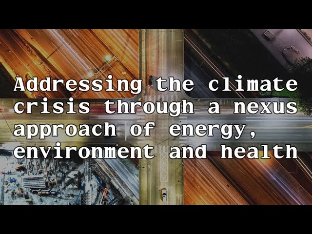 Watch Addressing the climate crisis through a nexus approach - Prof Ian Hamilton's Inaugural Lecture on YouTube.