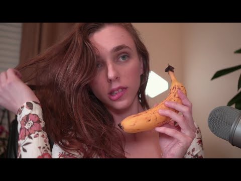 ASMR BANANA EATING- WET MOUTH SOUNDS