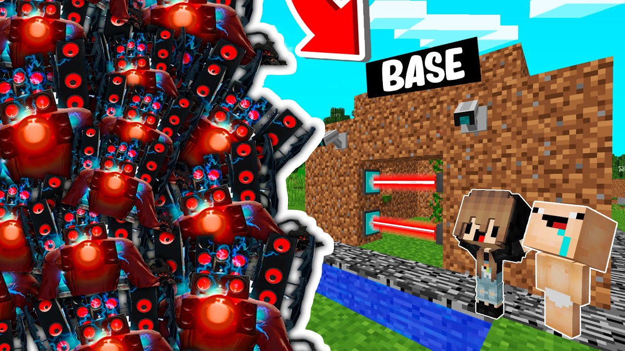 RETO DE LA BASE VS 1000000 TITAN SPEAKERMAN 🔊😰BASE DE NOOBSI Y BEBE NOOB VS TITAN SPEAKERMAN