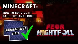 Minecraft Fear Nightfall How To Survive Base Building Tipstricks