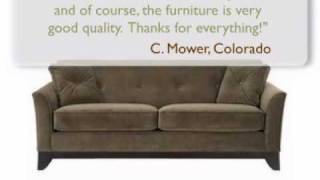 Macy Designer Style Fabric Upholstered Sofa