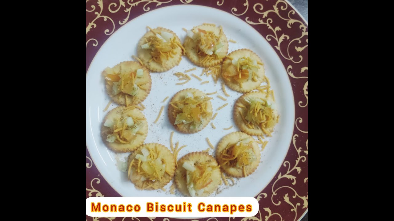 Monaco Canapés | Biscuit toppings recipe| Kids activities 