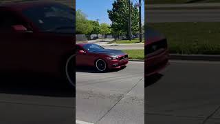 #carsandcoffee mustang's leaving out !!