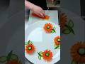 Create beautiful flowers using carrots and cucumbers! 🥕🌸 #shorts #foodart #food #viral #trending