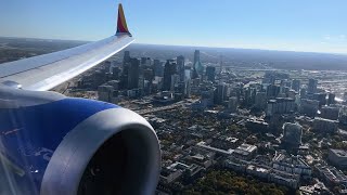 Awesome Downtown Dallas Approach, Landing | Southwest 737 MAX 8 | Dallas DAL