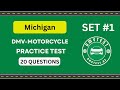 Michigan DMV Motorcycle Test 2025 | 20 Real Practice Questions | DMV Test 2025 Set #1