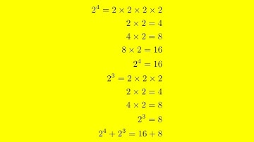 Solving 2^4 + 2^3 Simplifying Integer Exponent Problems Tutorial