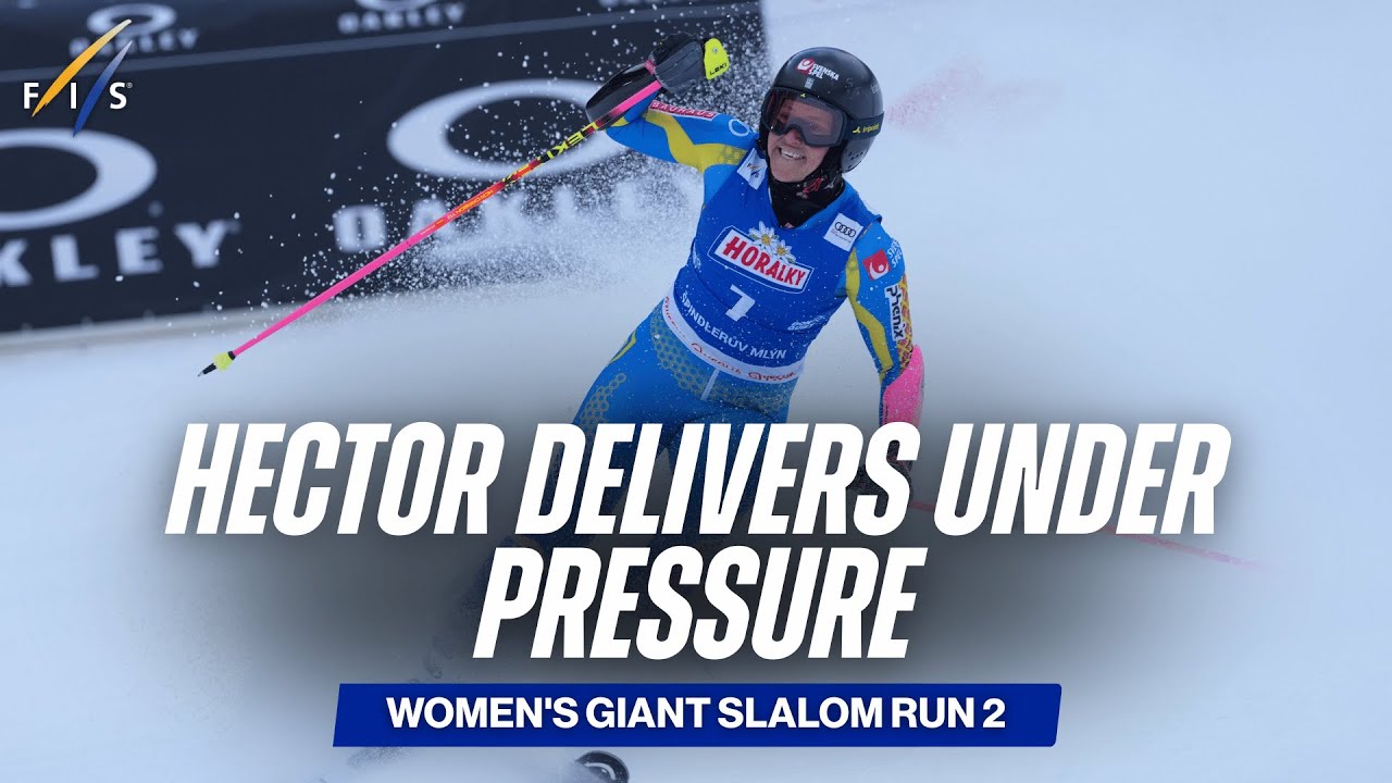 Sara Hector Clinched Victory in the Giant Slalom at the Alpine Ski World Cup in Spindleruv Mlyn