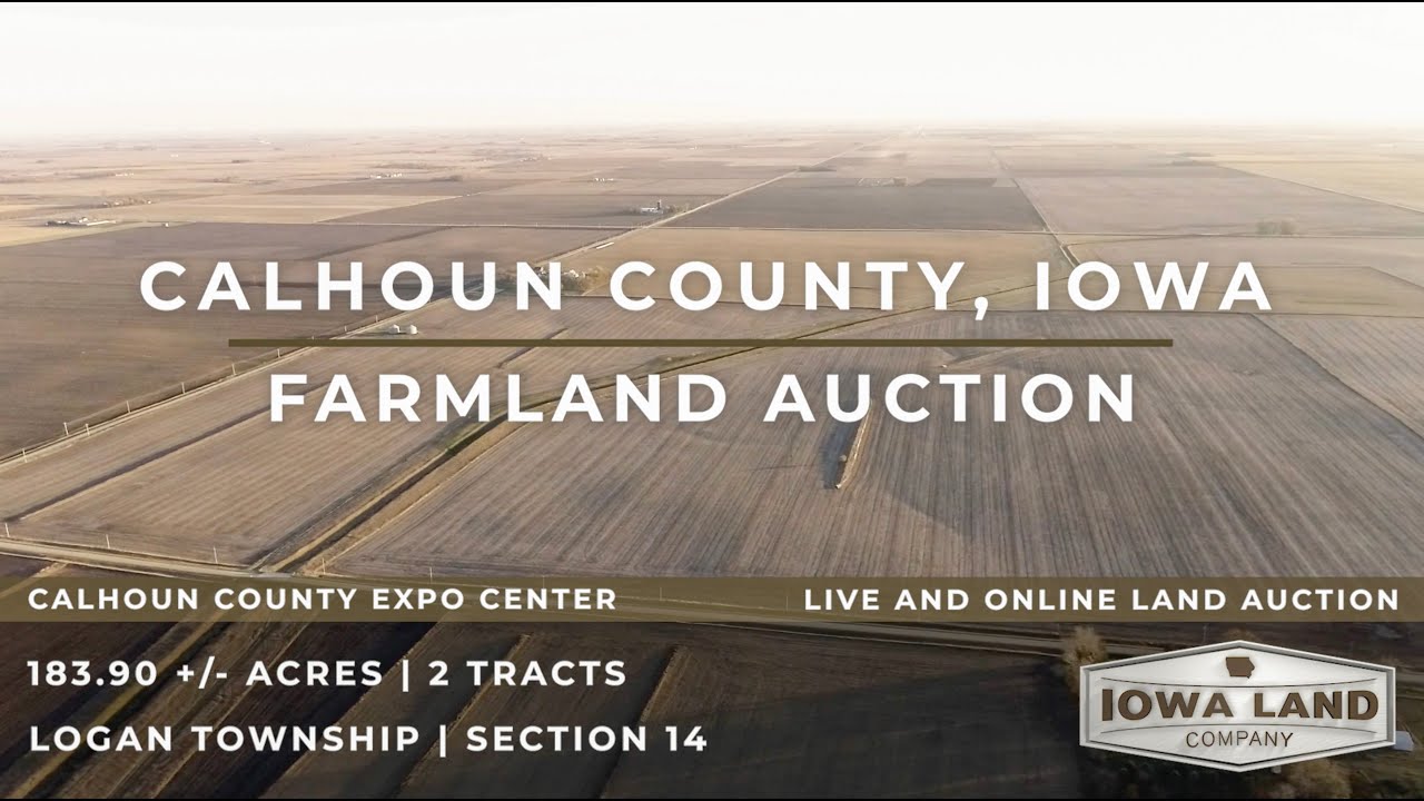 Calhoun County, Iowa 183.90 +/ Acres Farmland Auction YouTube