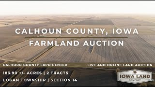 Calhoun County, Iowa 183.90 +/- Acres Farmland Auction