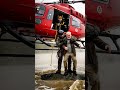 Brave Police Dog 🐶 Alerts Rescuer to Save Old Man from Flood! 🚁🌊#shorts #dog #rescue