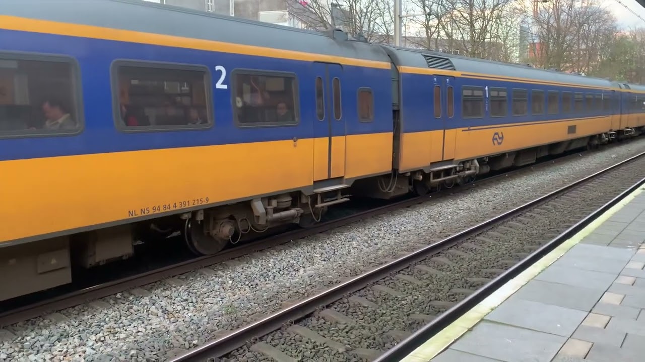 Trains at Rotterdam Alexander railway station in the city of Rotterdam in the Netherlands 27-03-2024