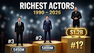 Details Richest Hollywood Stars 1990–2026 | Who Is #1 Today (Tom Cruise, The Rock, Arnold) Guide