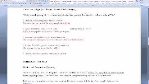 Stage 22 Grammar Notes addendum AtL I and II Explained